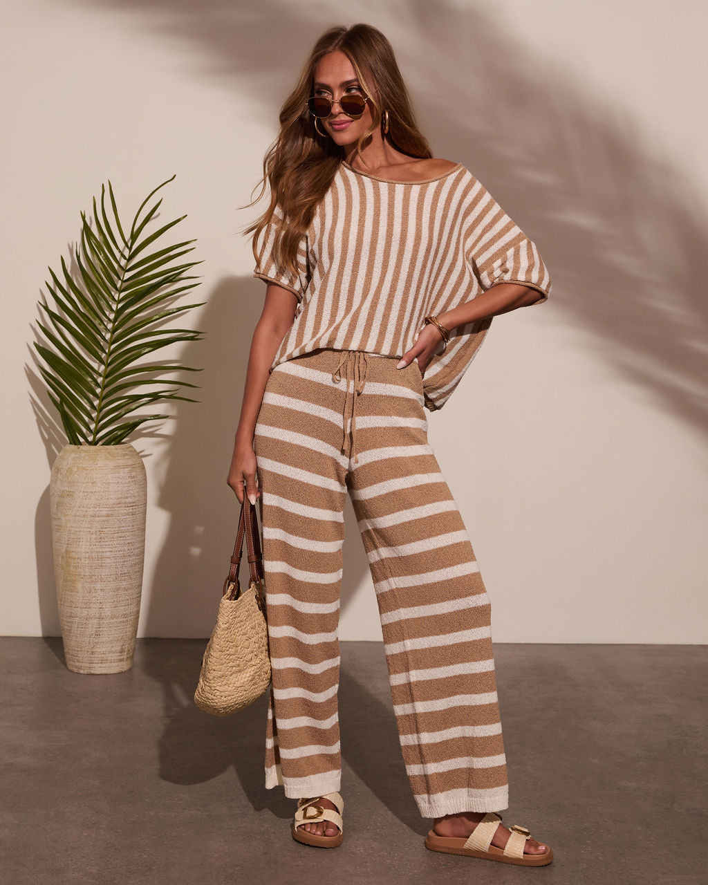Marley Striped Knit Tunic-Vogue Logic