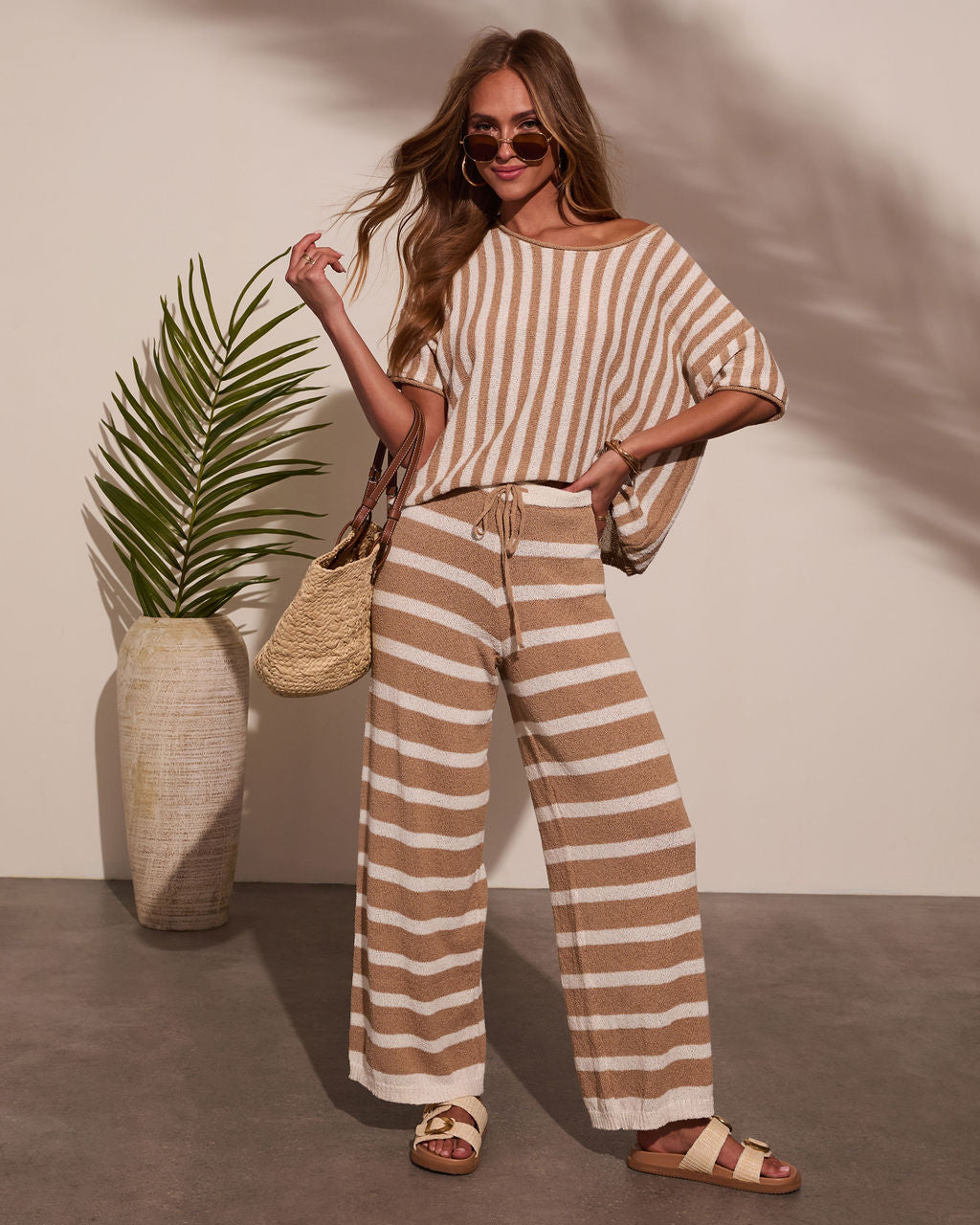 Marley Striped Knit Tunic-Vogue Logic