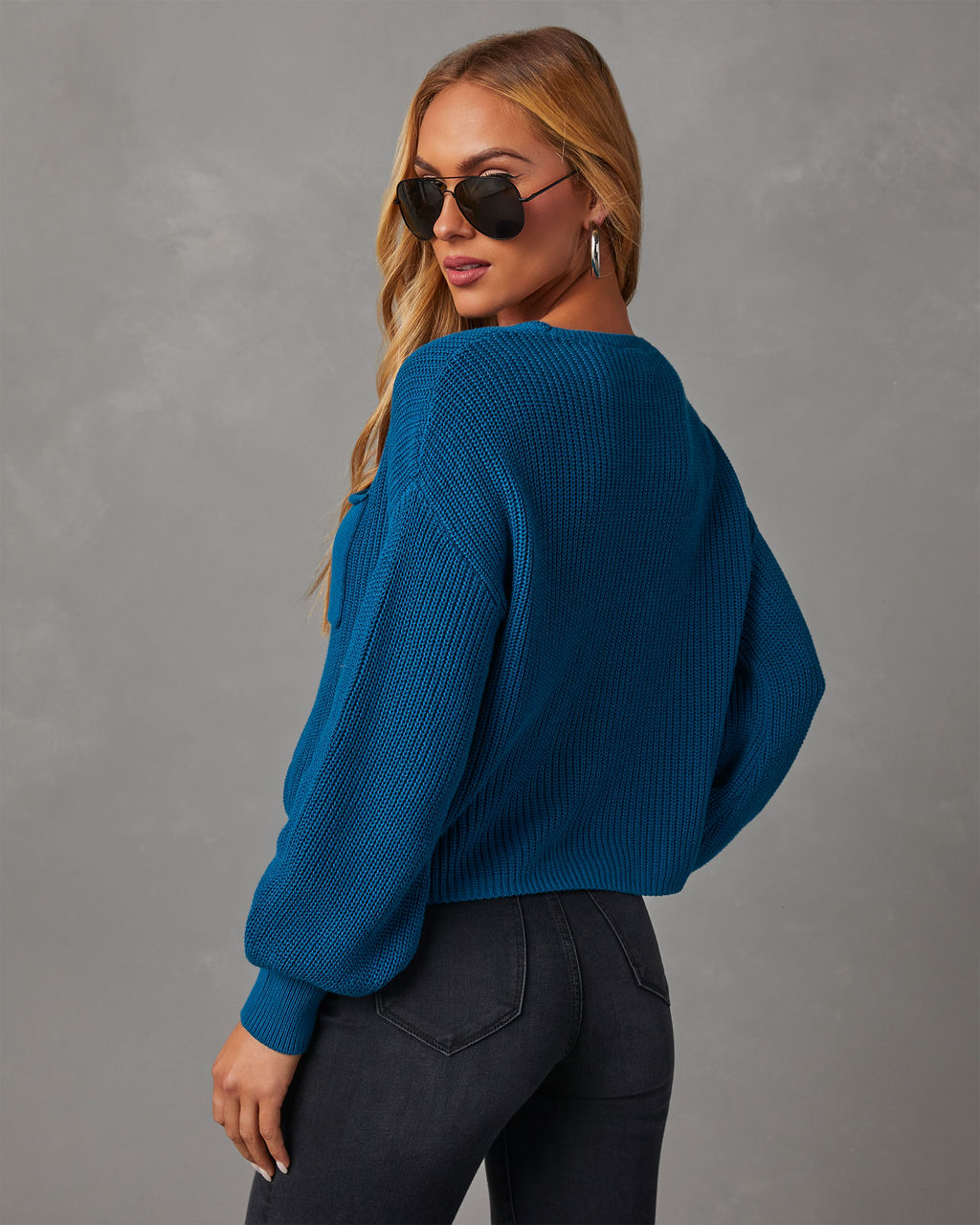 Kerry Relaxed Long Sleeve Sweater Top-Vogue Logic
