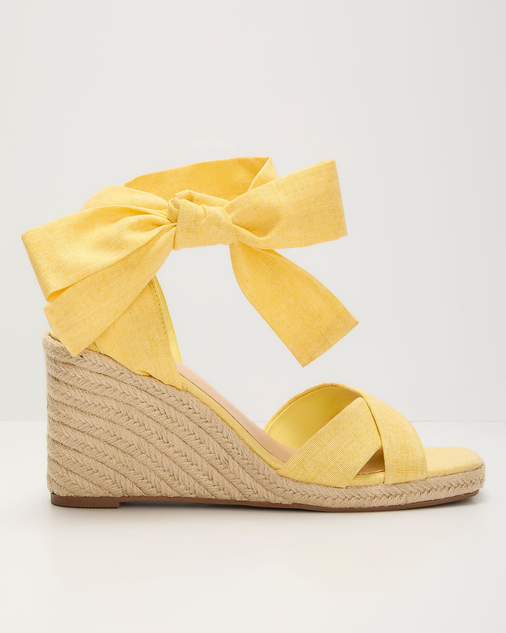 Sundance Wrap Tie Wedge Sandals-Vogue Logic