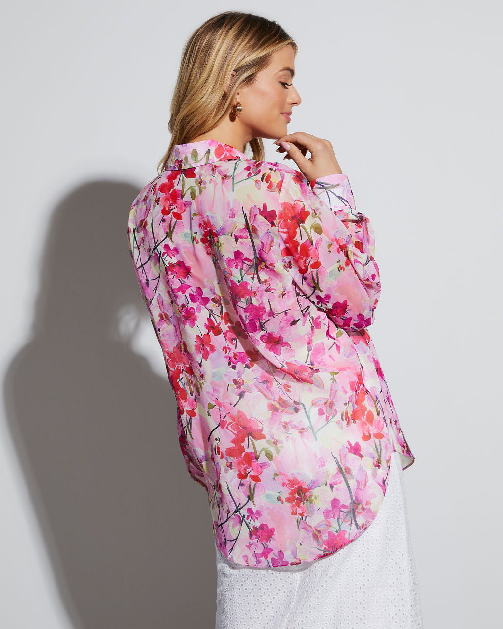 Season Of Blooms Long Sleeve Top-Vogue Logic