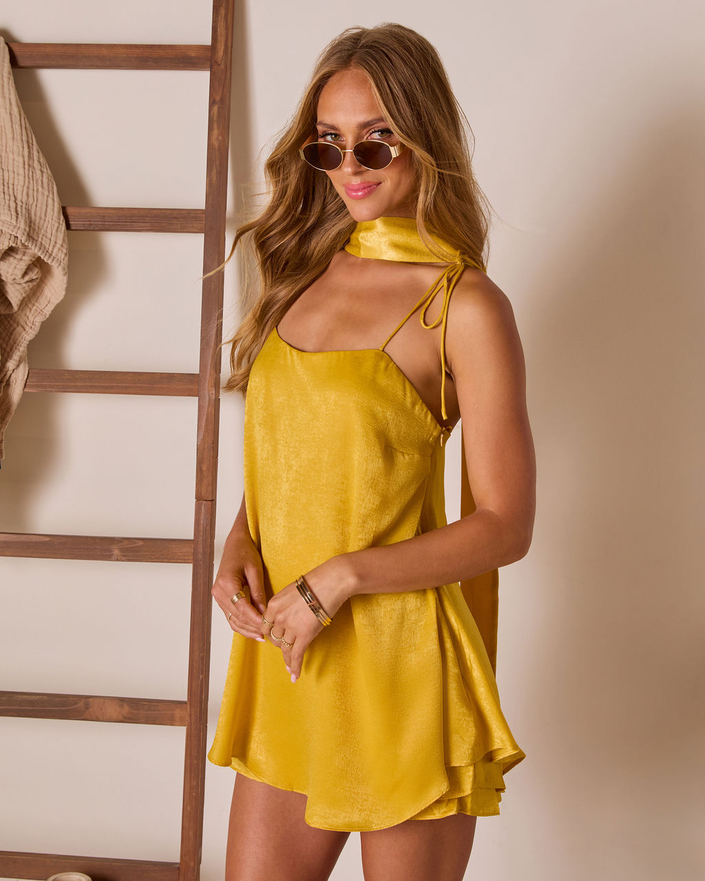 Midnight Chic Satin Shoulder Tie Romper-Vogue Logic