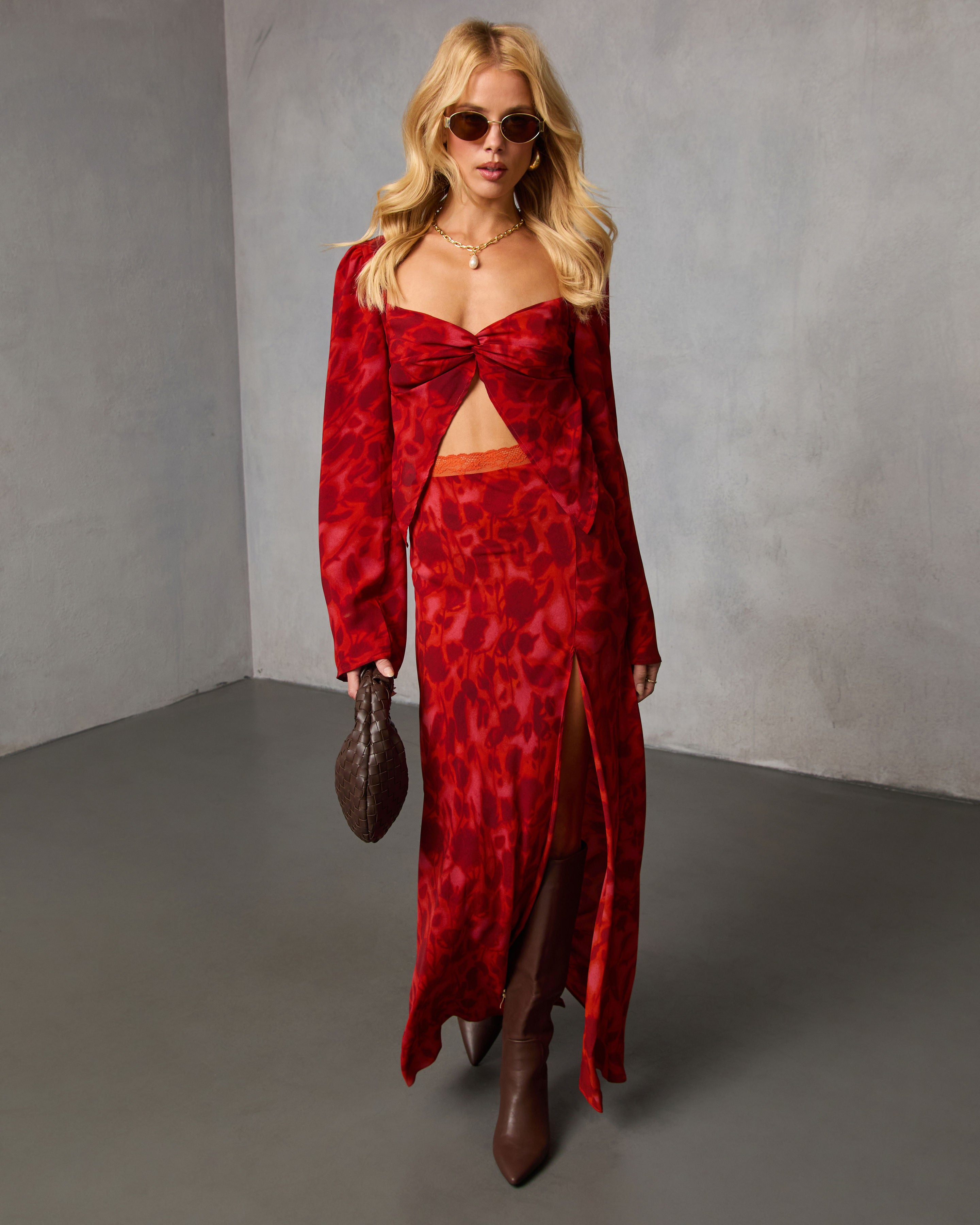 Astrella Abstract Flyaway Top-Vogue Logic