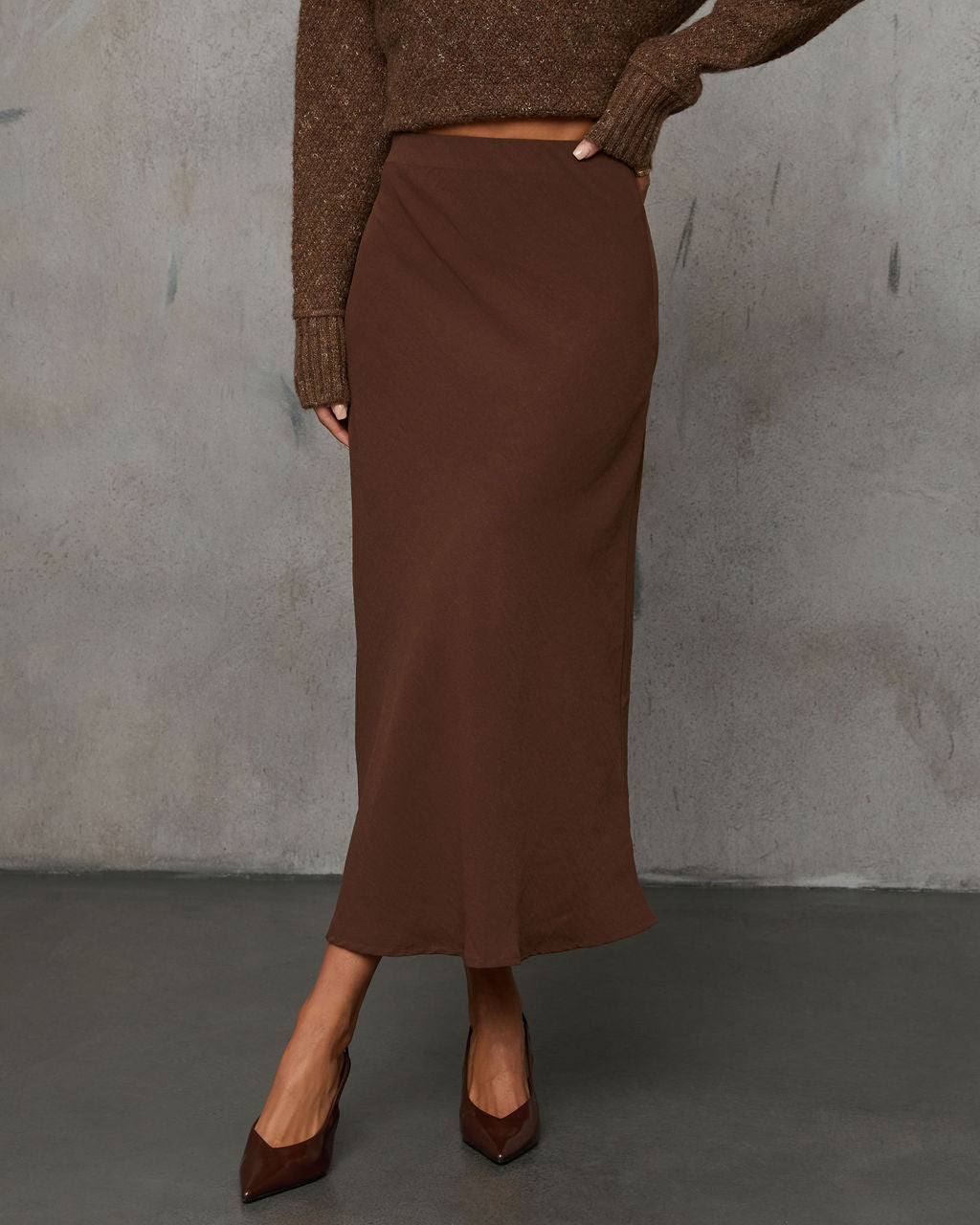 Here With You Midi Skirt-Vogue Logic
