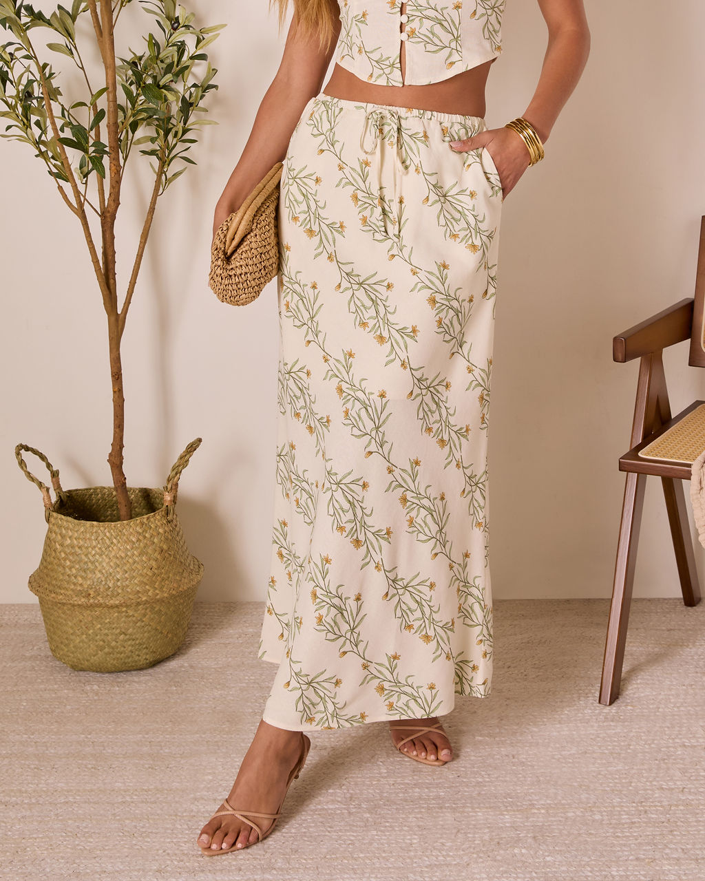 Sweet Surrender Floral Maxi Skirt-Vogue Logic