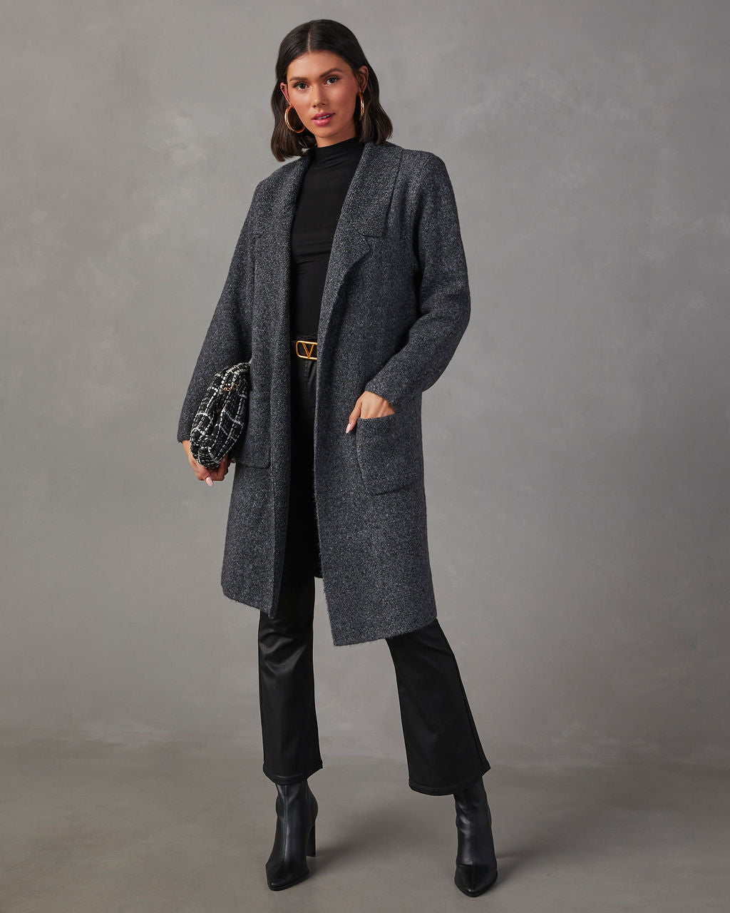 Alexia Pocketed Duster Cardigan-Vogue Logic