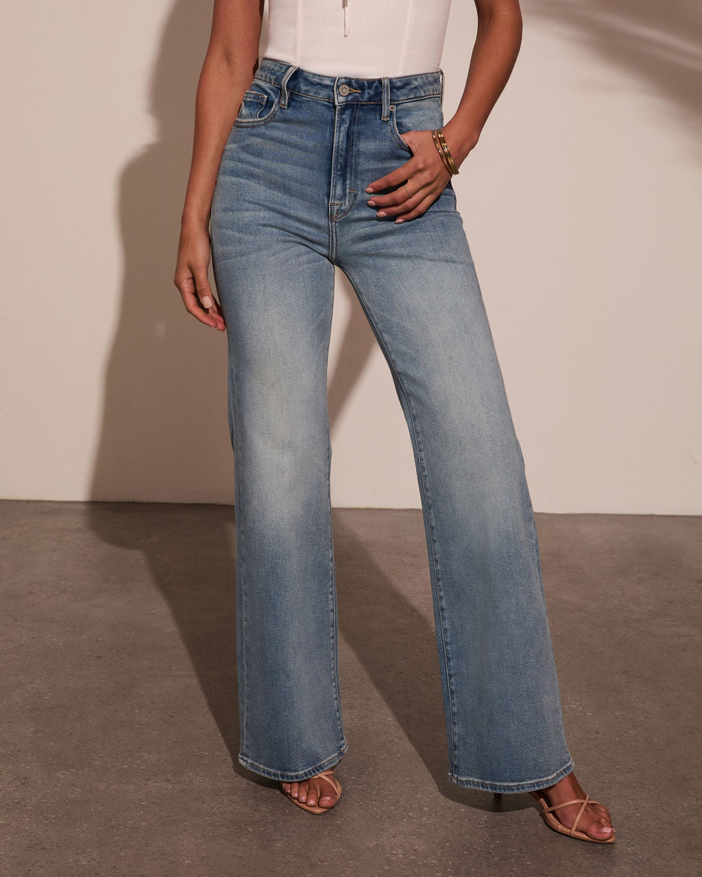 Rosmie Super Stretch Flare Jeans-Vogue Logic