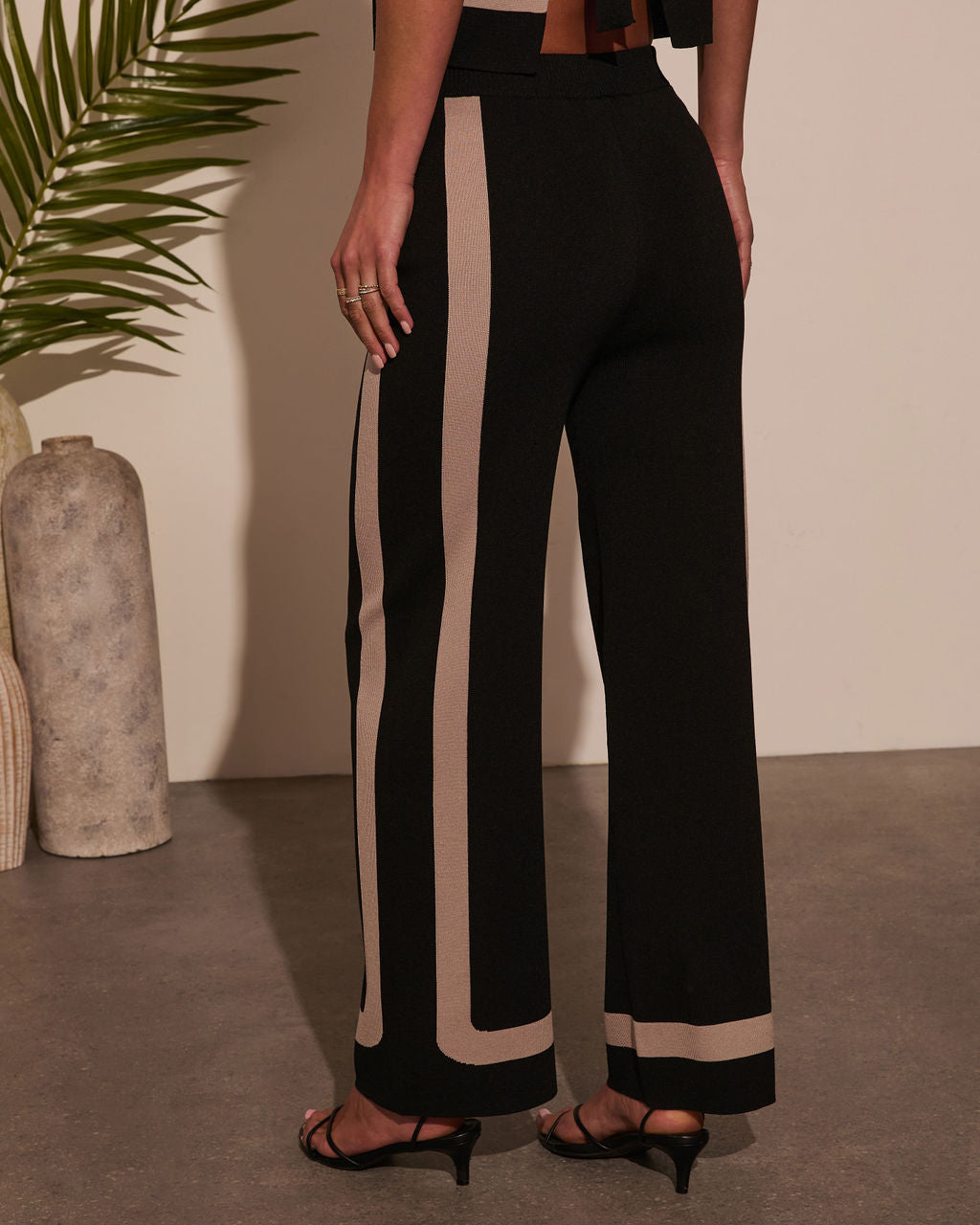 Cool Again Contrast Trim Pants-Vogue Logic