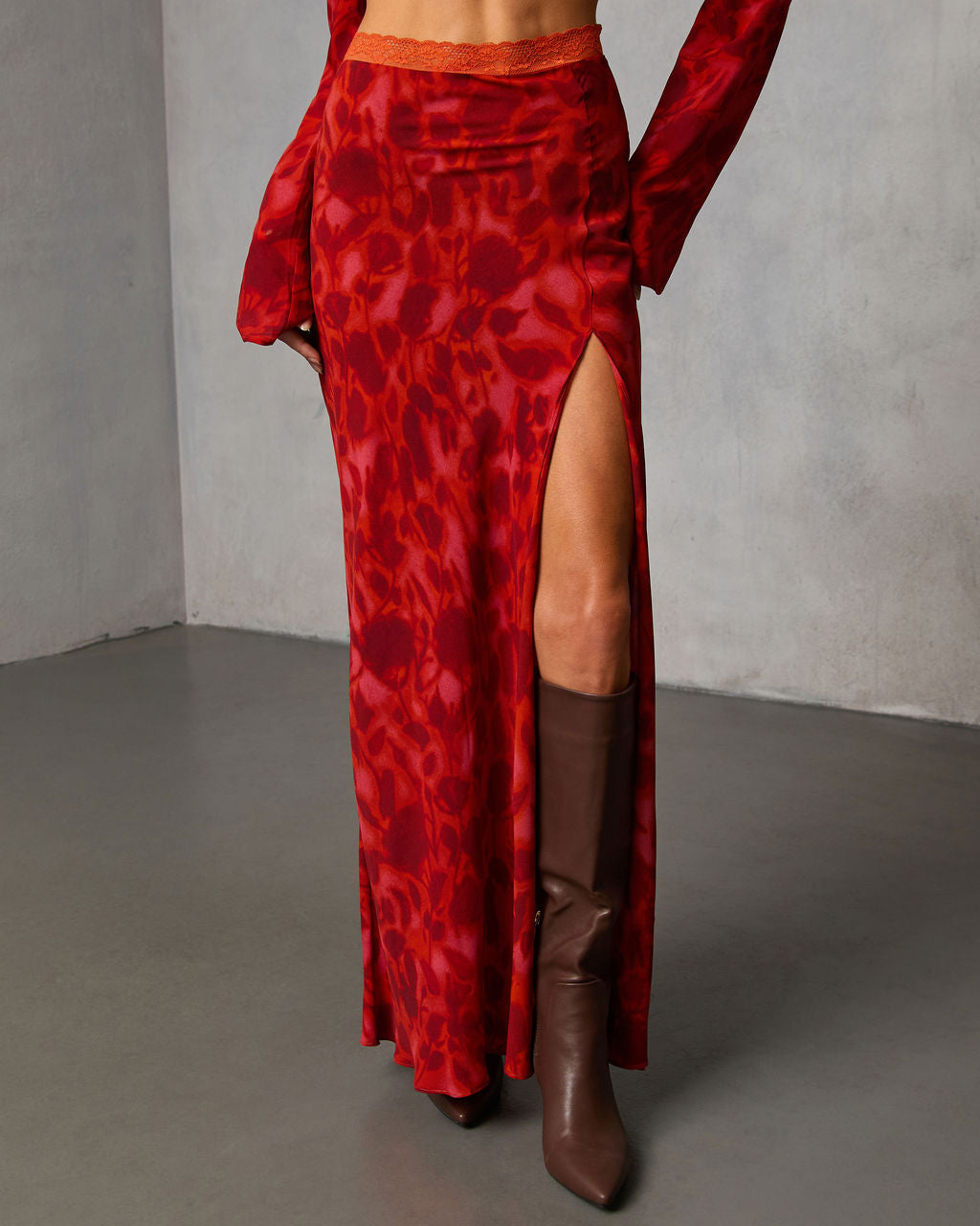 Astrella Abstract Maxi Skirt-Vogue Logic