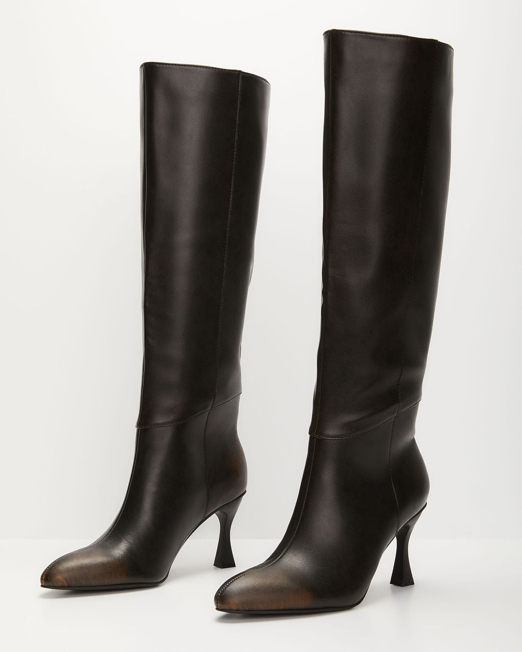 Autumn Stroll Heeled Knee High Boots-Vogue Logic