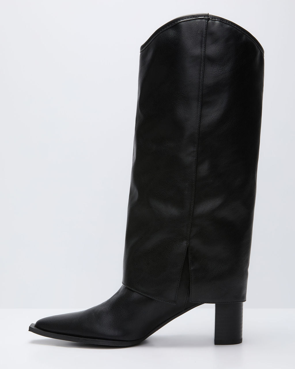 Brunelle Leather Foldover Boots-Vogue Logic