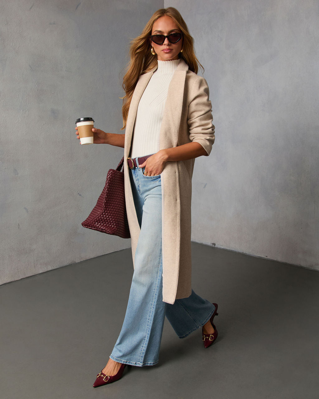 Breezy City Fall Pocketed Coat-Vogue Logic