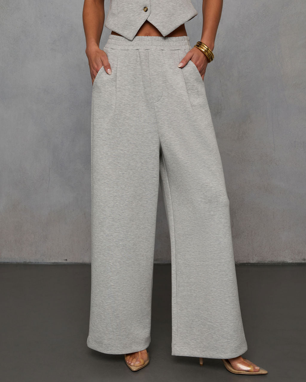 Sage High Rise Trouser Pants-Vogue Logic