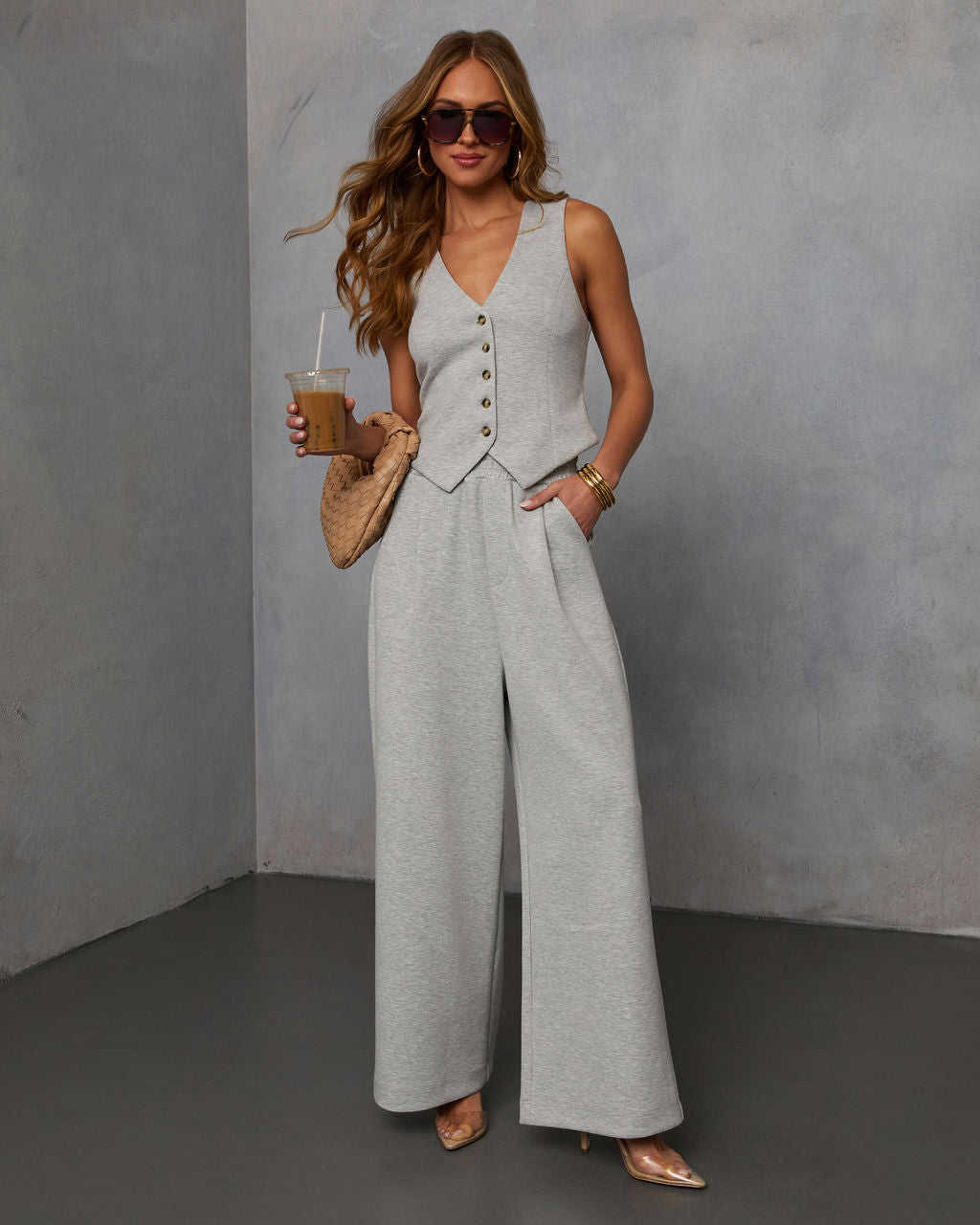 Sage High Rise Trouser Pants-Vogue Logic