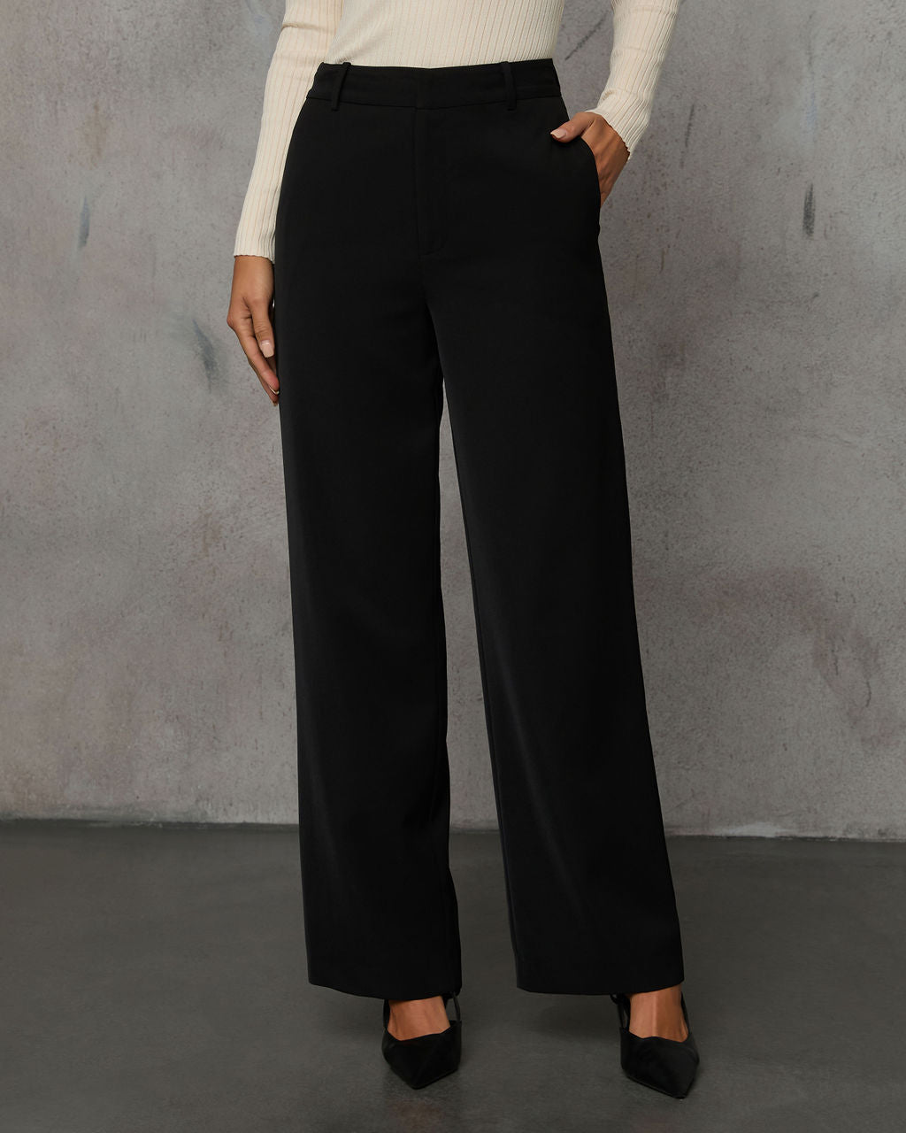 Special Charm High Rise Trouser Pants-Vogue Logic