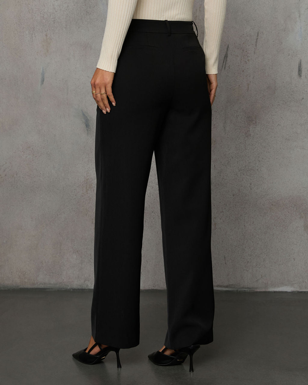 Special Charm High Rise Trouser Pants-Vogue Logic