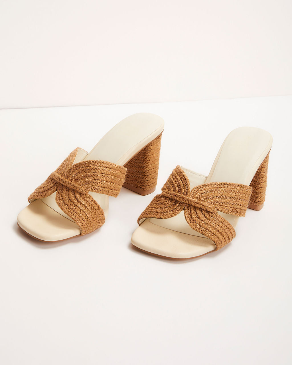 Vacation Ready Raffia Heeled Sandal-Vogue Logic