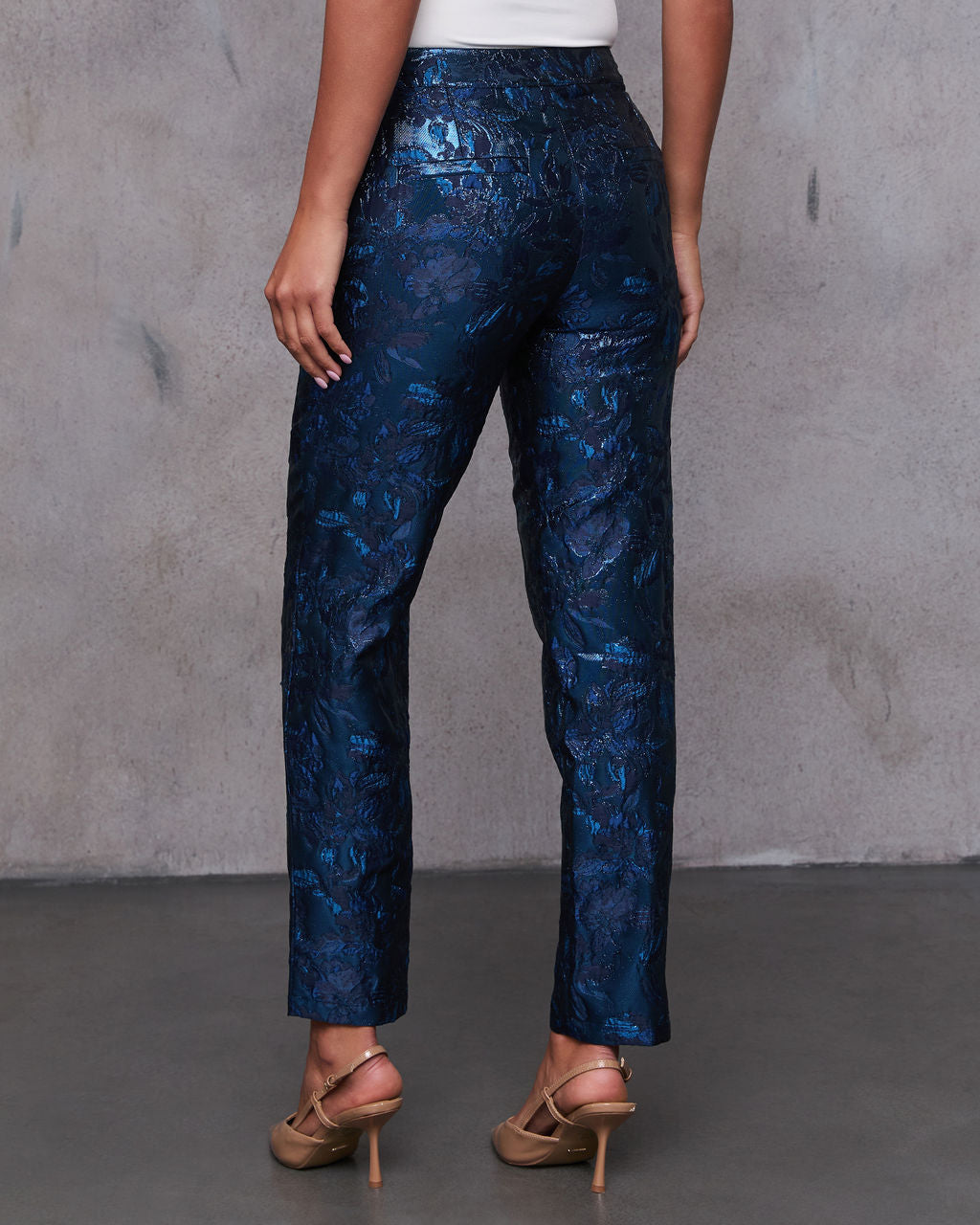Come Away With Me Jacquard Pants-Vogue Logic