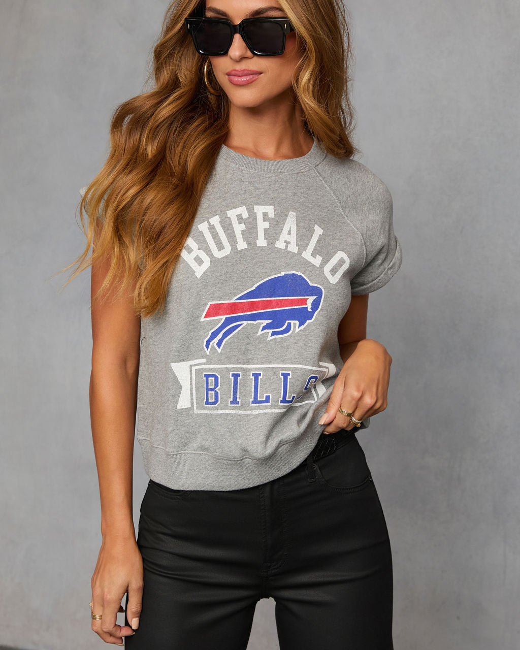 Buffalo Bills Game Plan Short Sleeve Graphic Tee-Vogue Logic