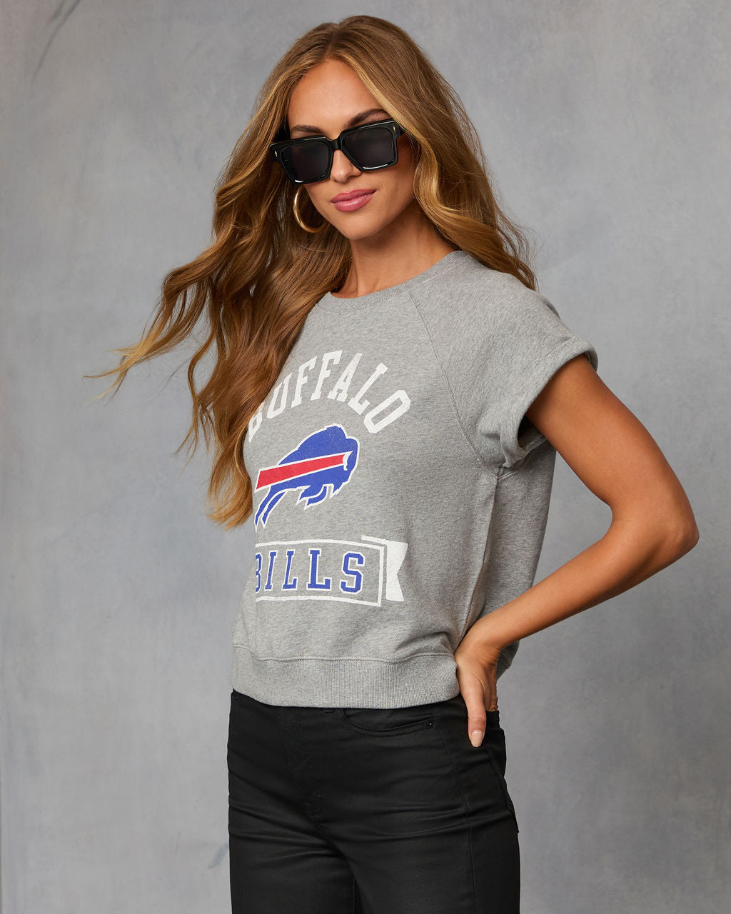 Buffalo Bills Game Plan Short Sleeve Graphic Tee-Vogue Logic
