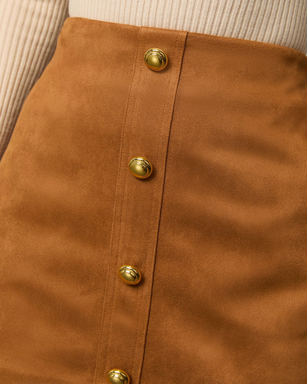 Fit Me In Faux Suede Mini Skort-Vogue Logic