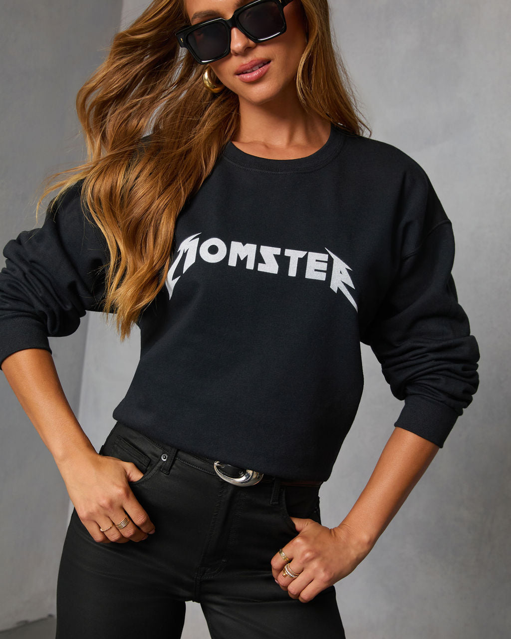 Momster Crewneck Sweatshirt-Vogue Logic