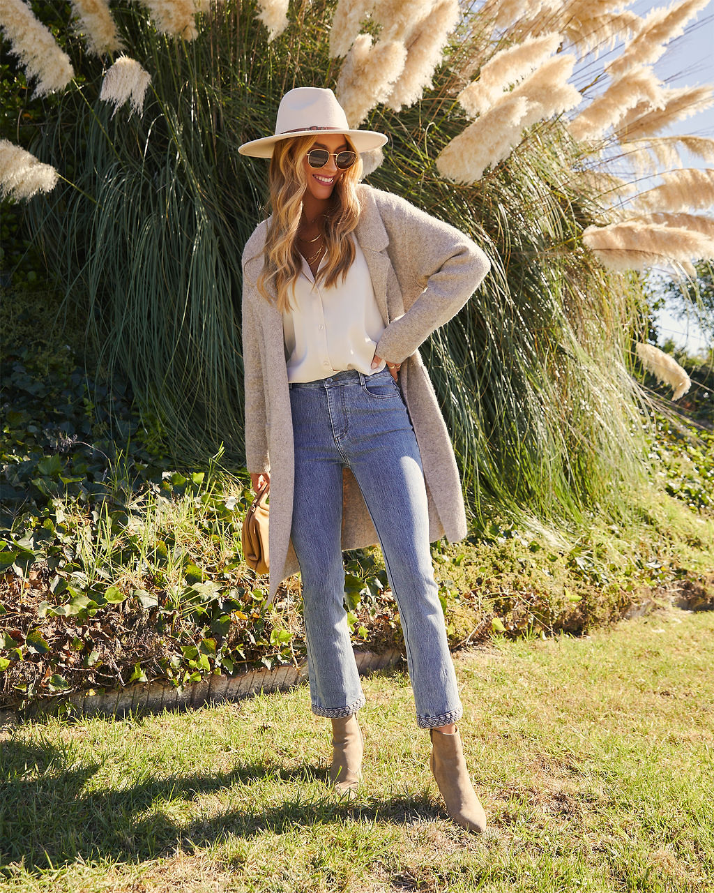 Alexia Pocketed Duster Cardigan-Vogue Logic