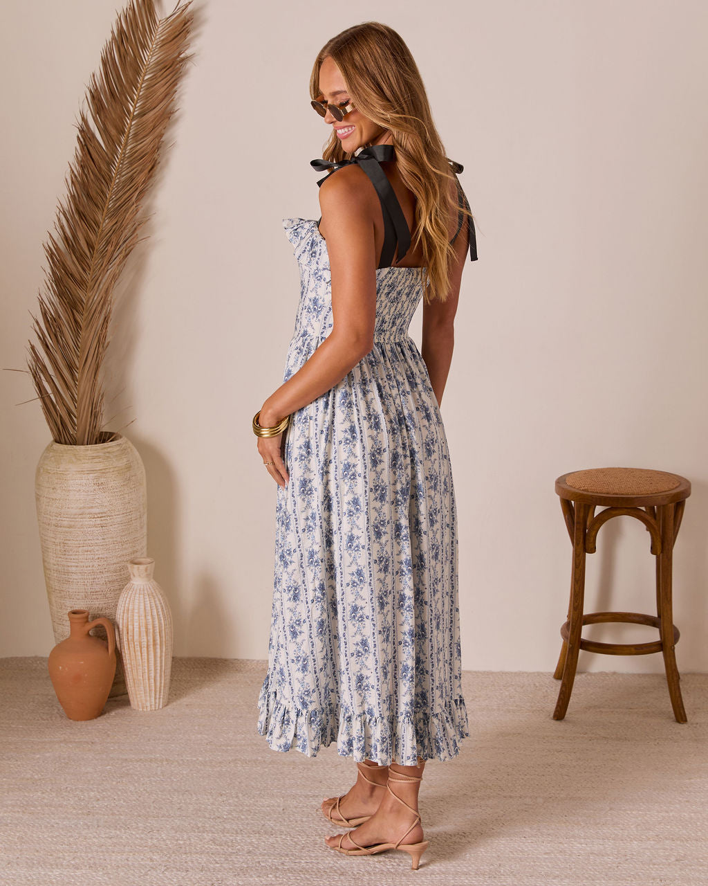 Canyon Crush Fit And Flare Maxi Dress-Vogue Logic