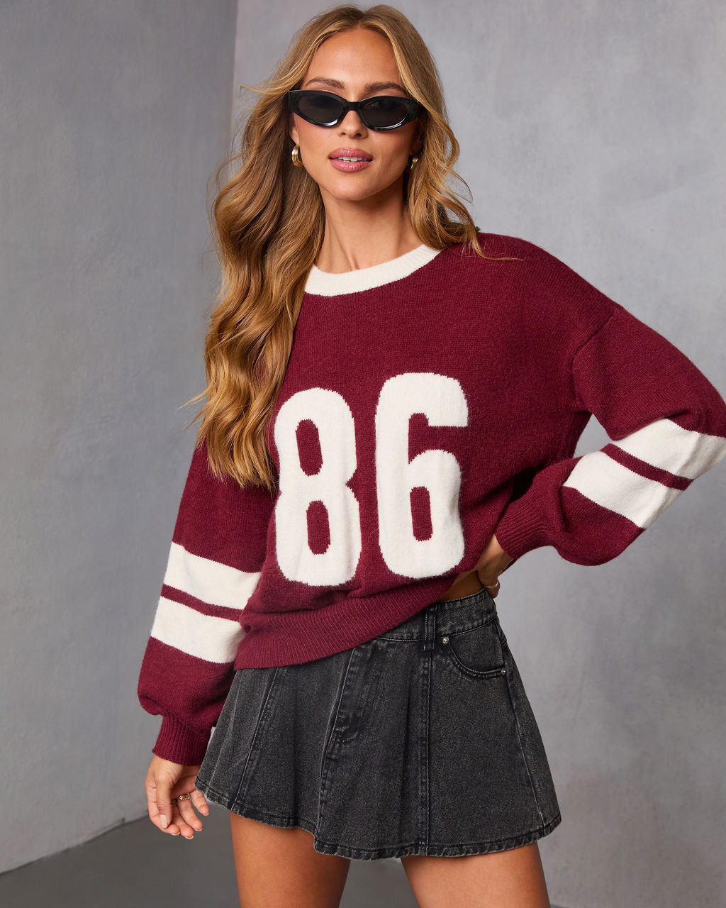 Madox Varsity Graphic Sweater-Vogue Logic