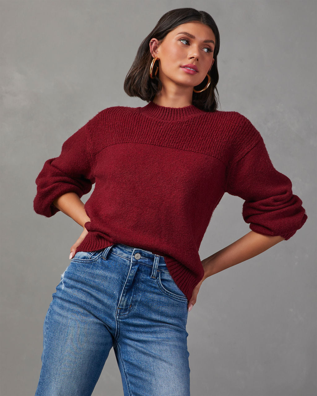 Alana Knit Pullover Sweater-Vogue Logic