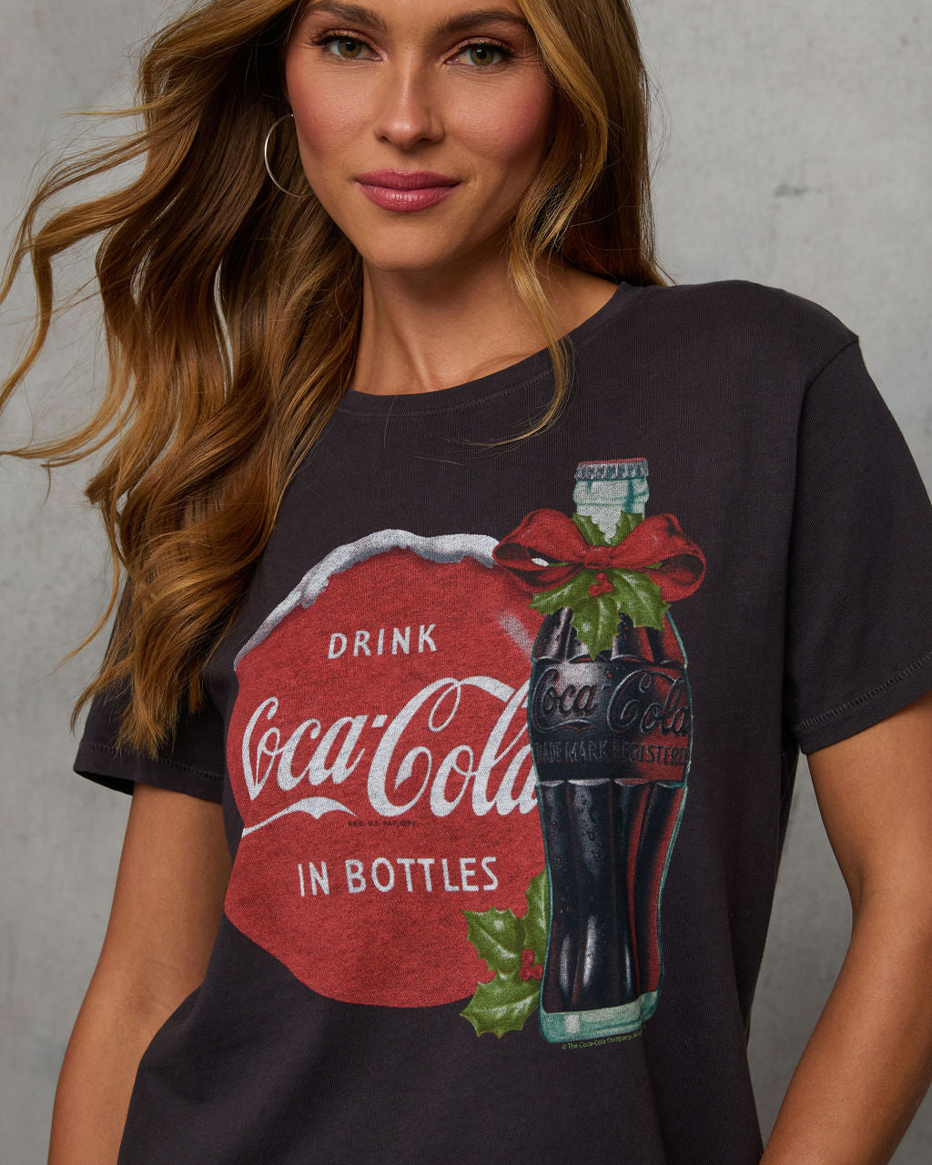 Christmas Coca Cola Graphic Top-Vogue Logic