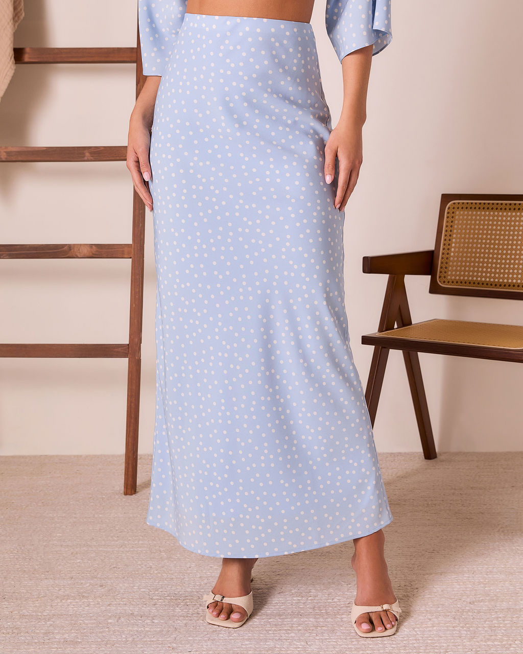 Jordina Polka Dot Maxi Skirt-Vogue Logic