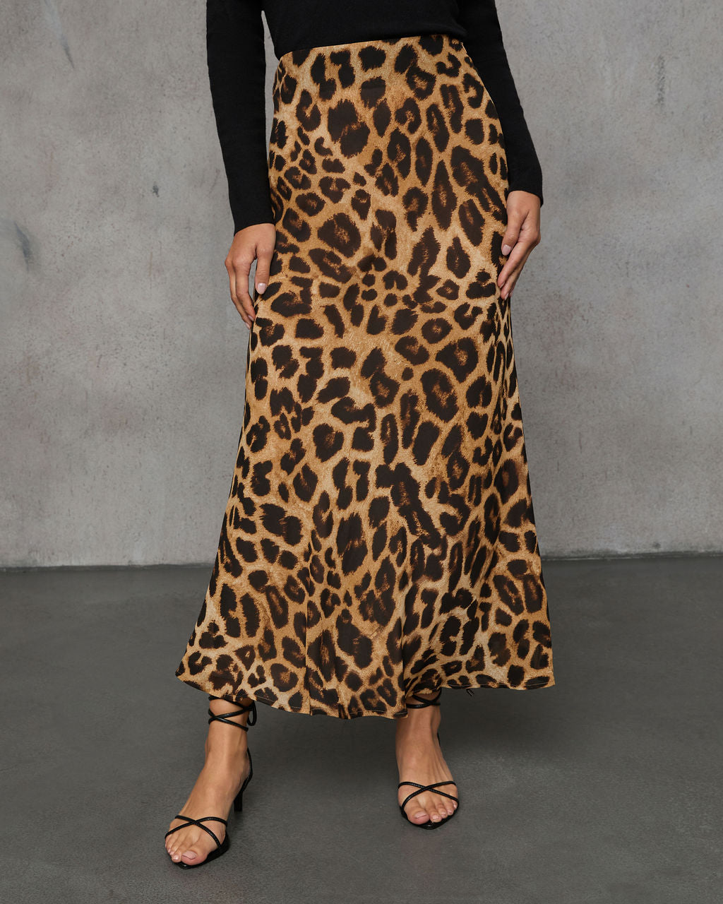 Off The Clock Animal Print Maxi Skirt-Vogue Logic