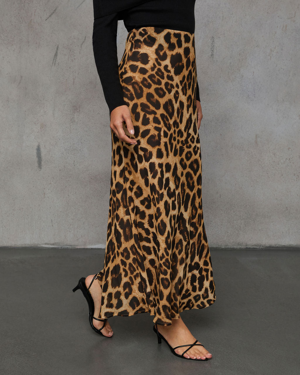 Off The Clock Animal Print Maxi Skirt-Vogue Logic
