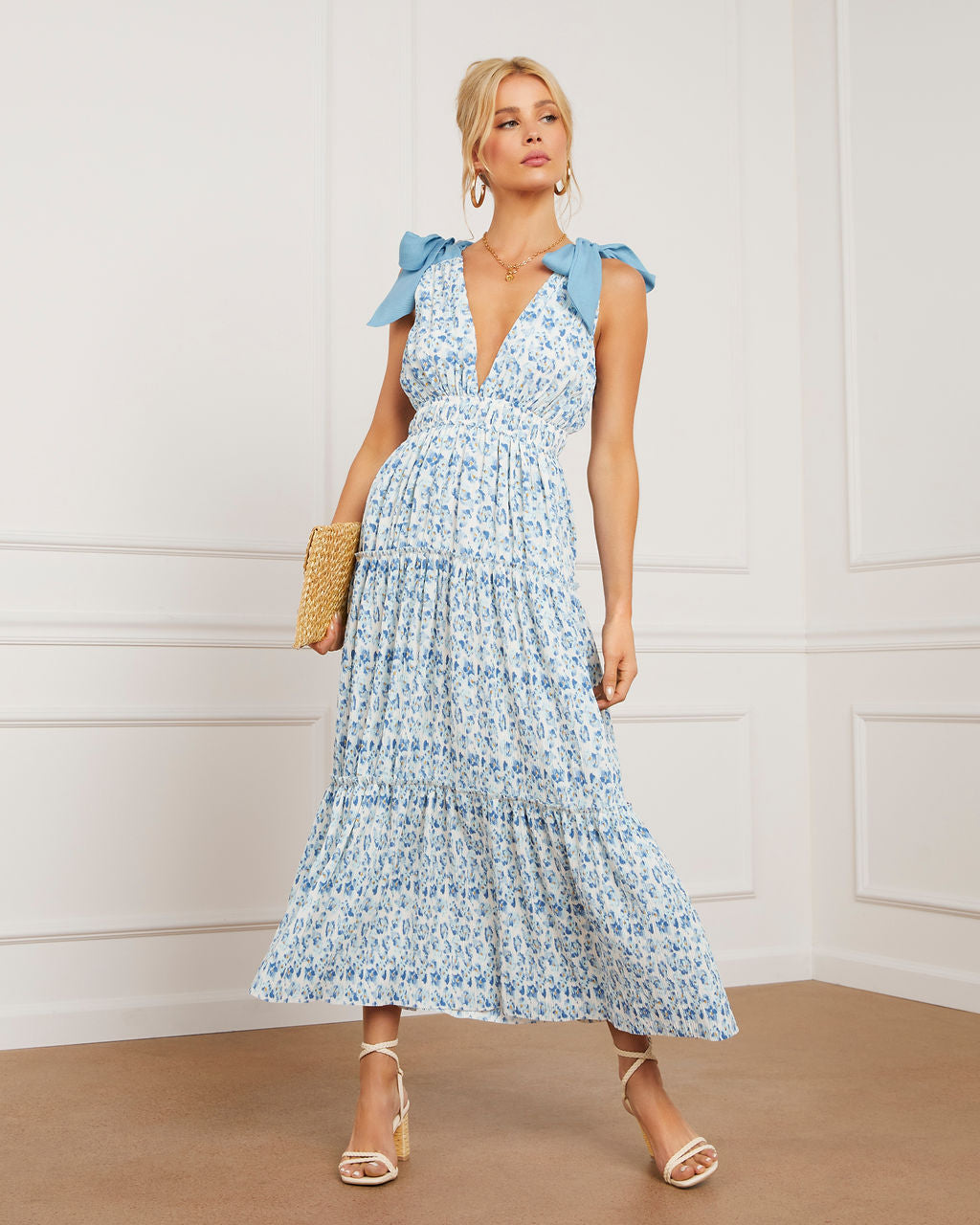Georgia Floral Maxi Dress-Vogue Logic