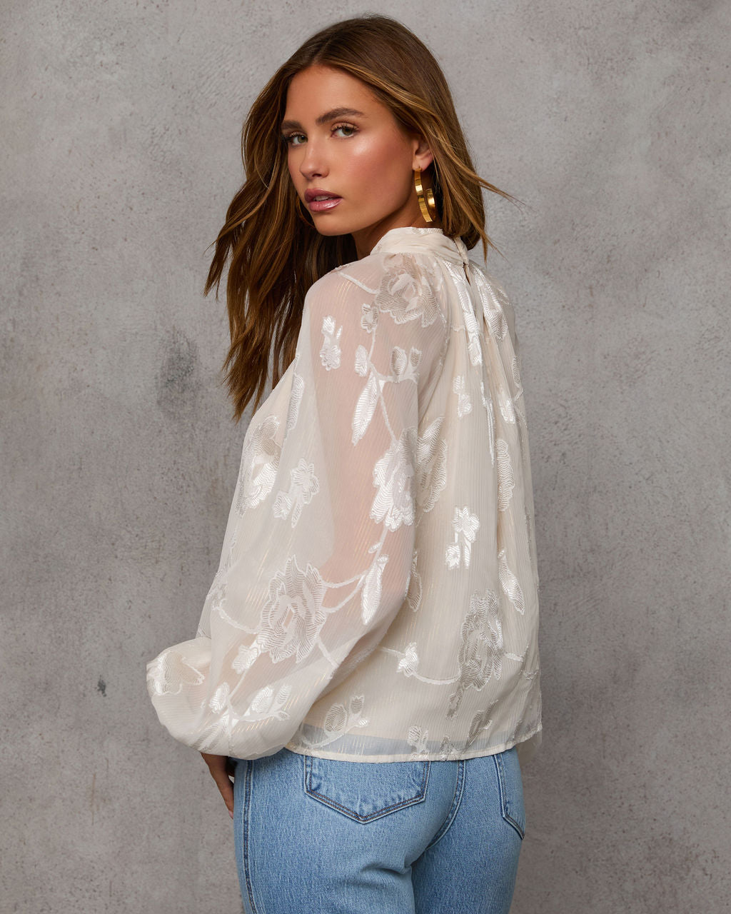 With You Satin Blouse-Vogue Logic