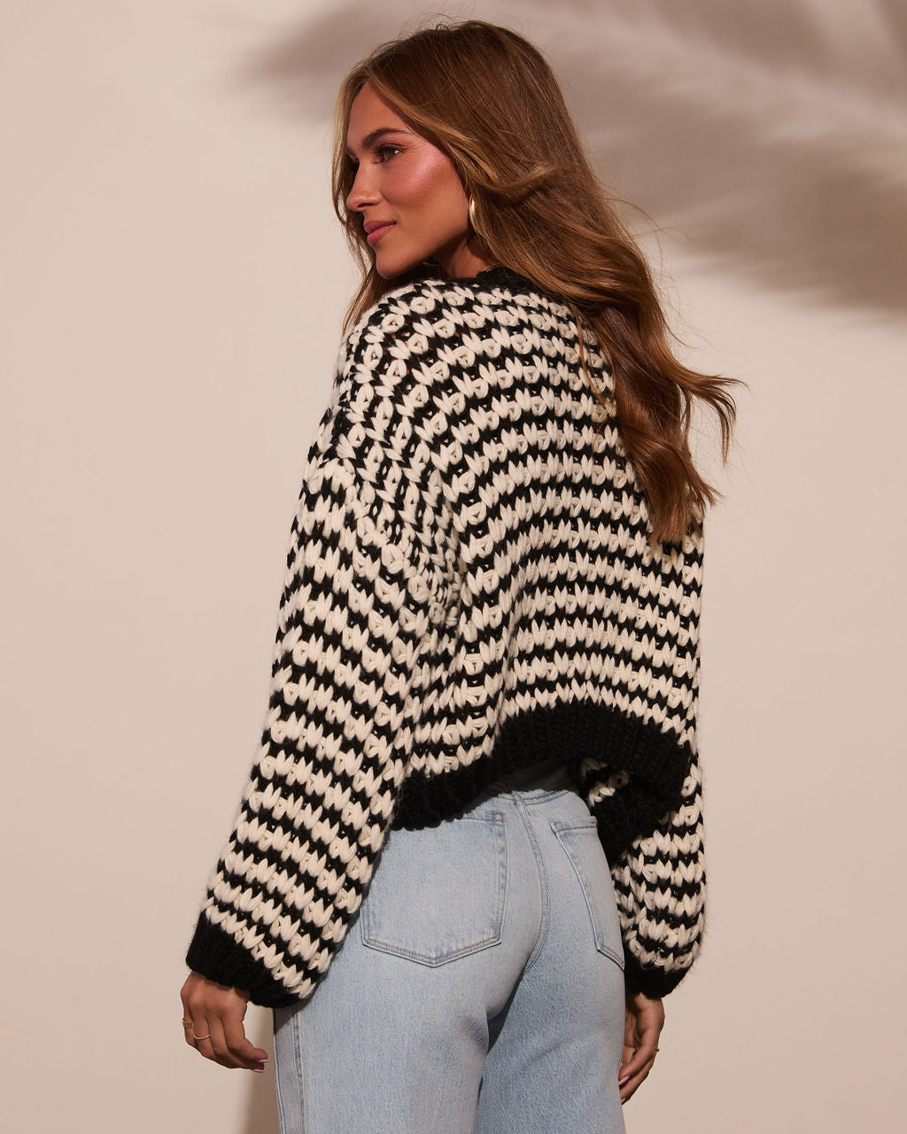 Berklen Striped Knit Cardigan-Vogue Logic
