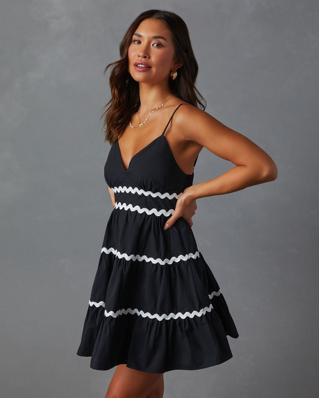 Bronte Colorblock Mini Dress-Vogue Logic