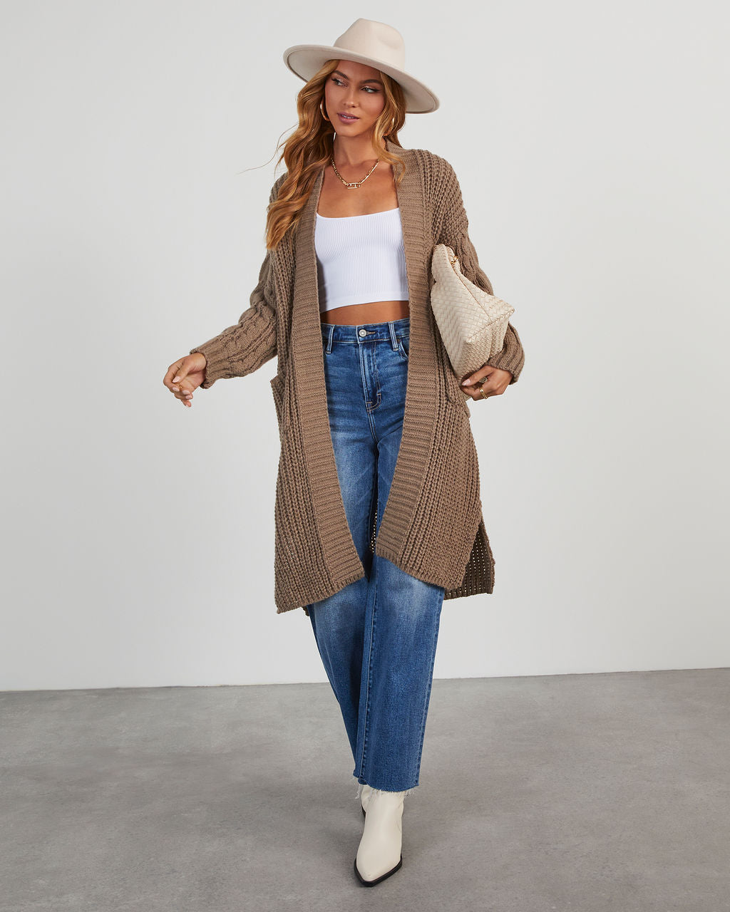 Ludlow Cable Knit Duster Cardigan-Vogue Logic