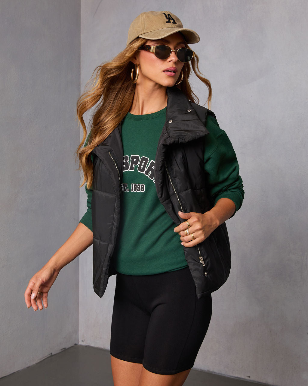 Anna Pocketed Puffer Vest-Vogue Logic