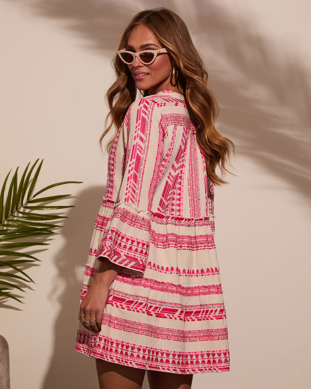 Sonny Abstract Tunic Mini Dress-Vogue Logic