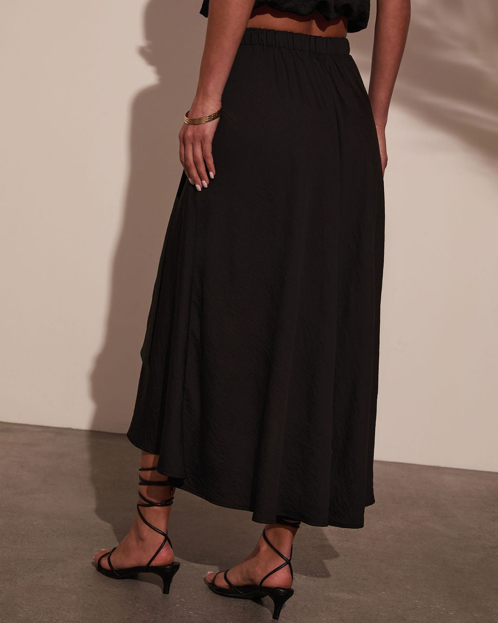 Sharena Waist Tie Midi Skirt-Vogue Logic