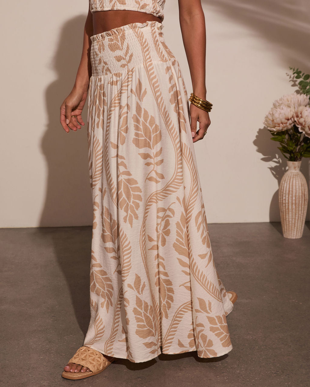 Coastal Views Tropical Maxi Skirt-Vogue Logic