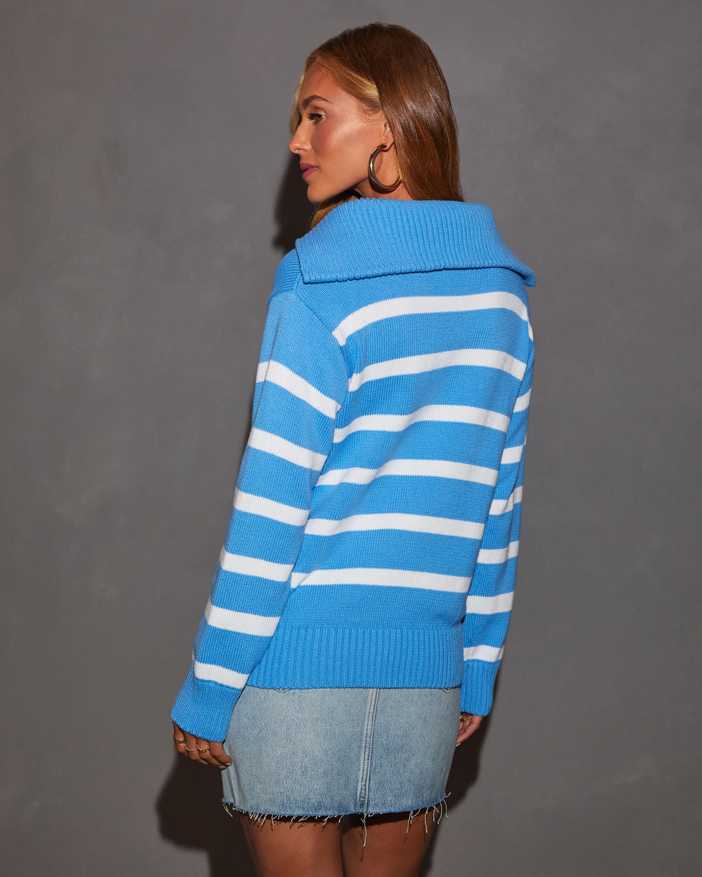 Oakley Cotton Striped Knit Pullover Sweater-Vogue Logic