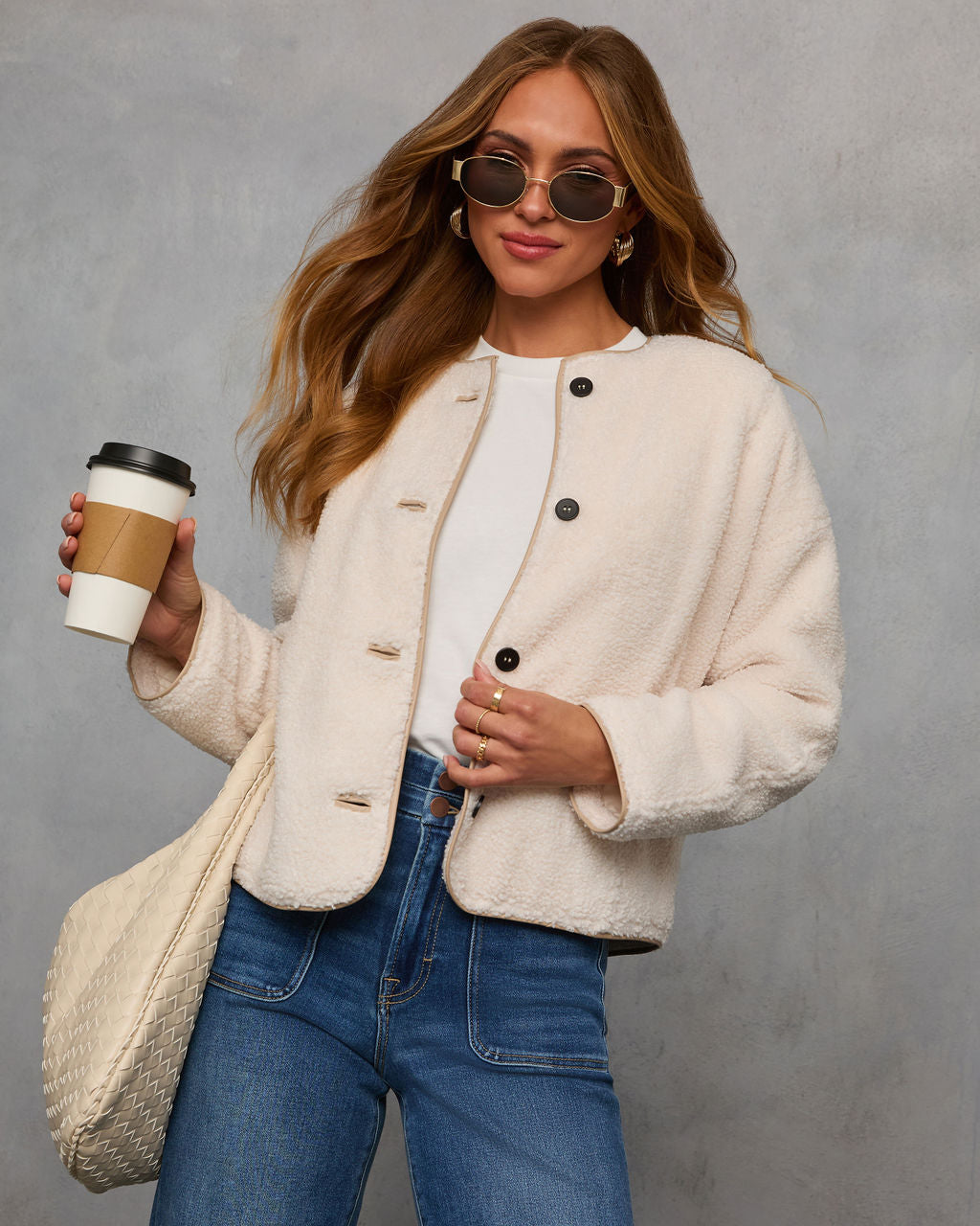 Parisian Delight Teddy Fleece Jacket-Vogue Logic