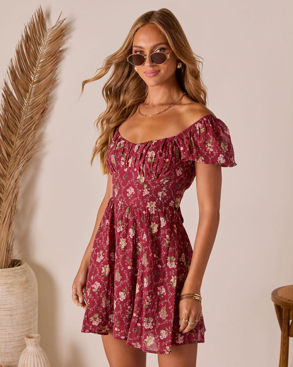 Adinna Scoop Neck Mini Dress-Vogue Logic