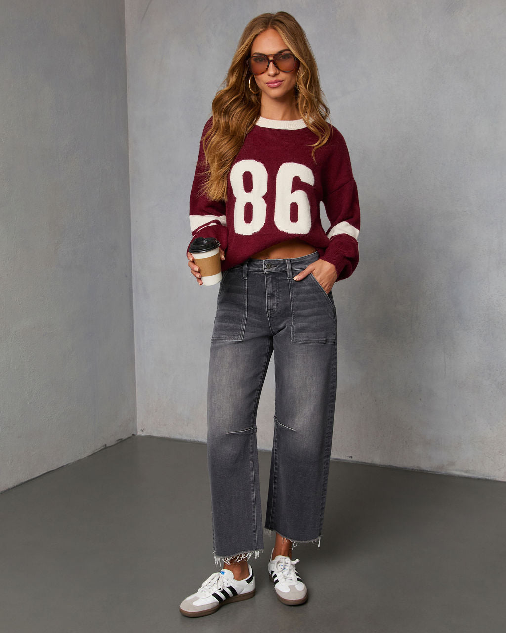 Cedar Fade Super Stretch Barrel Jeans-Vogue Logic