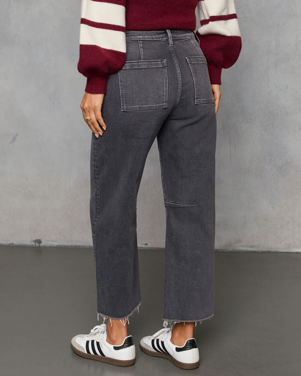 Cedar Fade Super Stretch Barrel Jeans-Vogue Logic