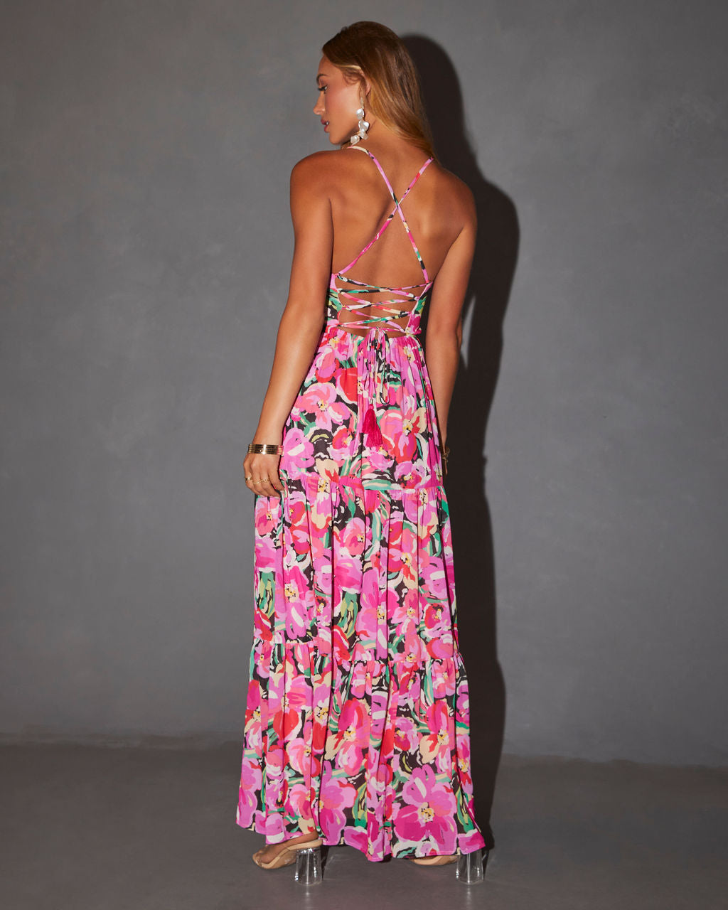 Sheridan Floral Print Maxi Dress-Vogue Logic