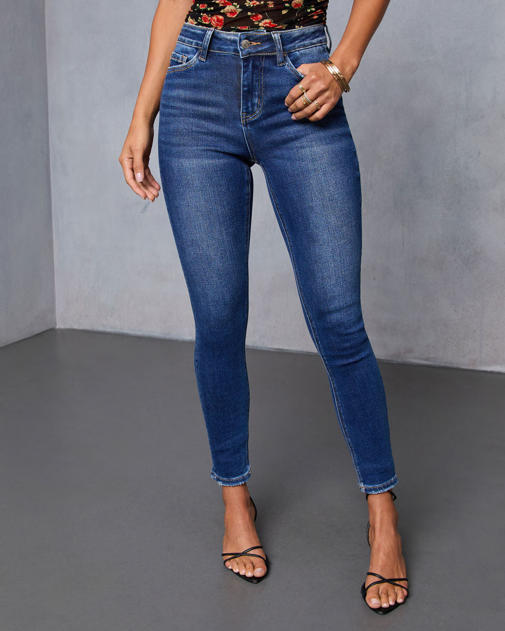 Perry Super Stretch High Rise Skinny Jeans-Vogue Logic